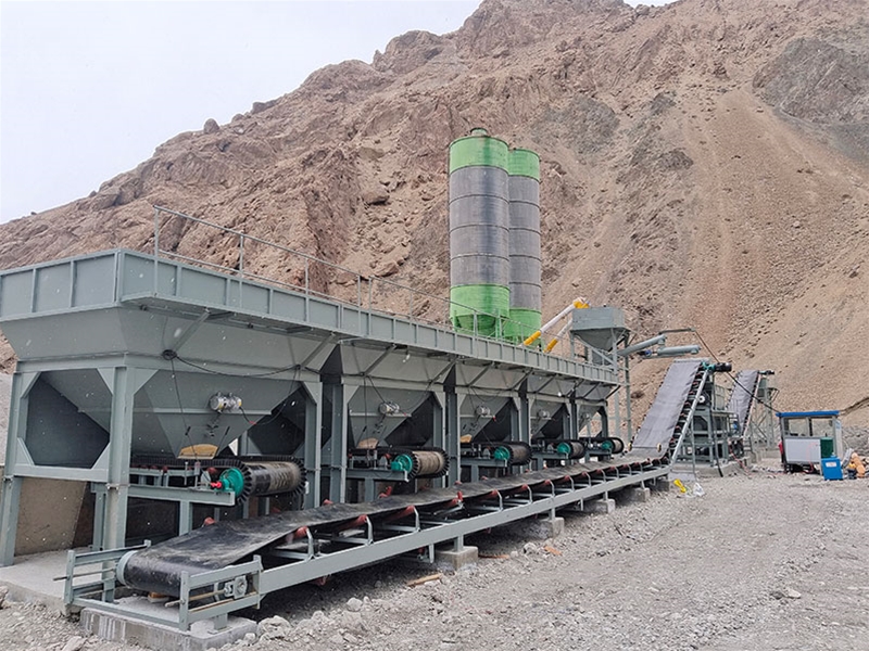 WDJ600型穩(wěn)定土拌和站配水泥二次計(jì)量過渡倉