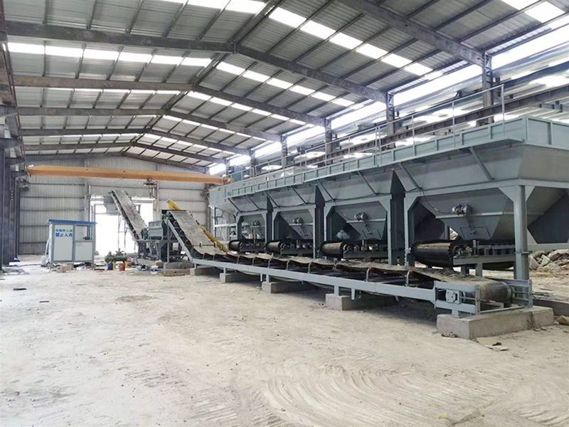 WDJ600型水穩(wěn)拌和站配臥式倉